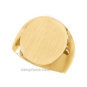Gents' 14ky 20x17 Signet Ring