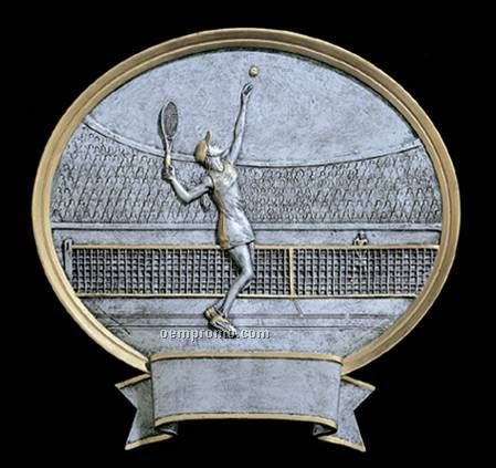 Tennis, Female Oval Legend Plates - 8