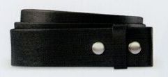 Build A Belt Leather Belt Strap W/ Interchangeable Design/ Black/40"