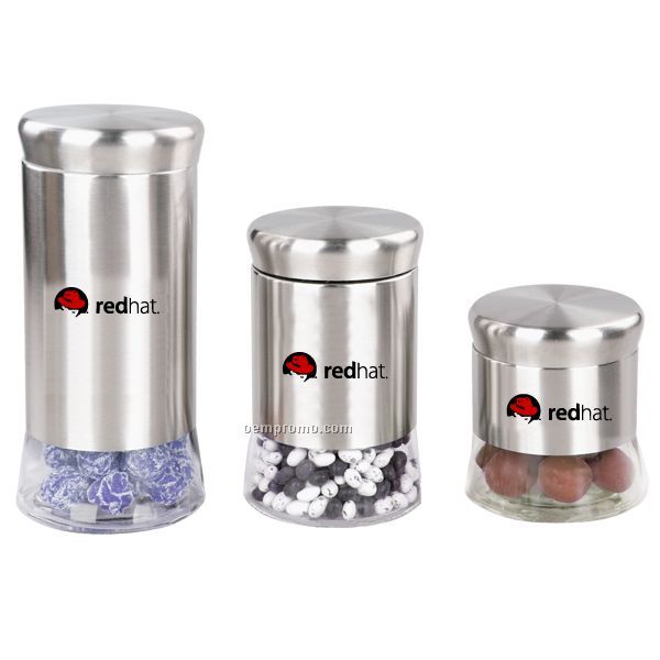 Coster 3pc Glass Canister Set (27oz Canister)