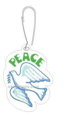 Peace Dove Zipper Pull