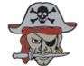 Stock Pirate With Dagger Chenille Patch
