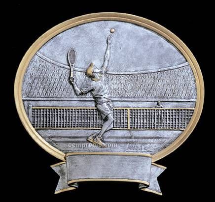 Tennis, Male Oval Legend Plates - 8