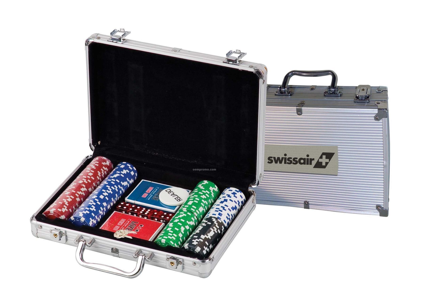 200 Piece Poker Chip Set With Cards In Metal Box