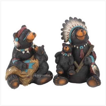 Chief Bear Family Figurines
