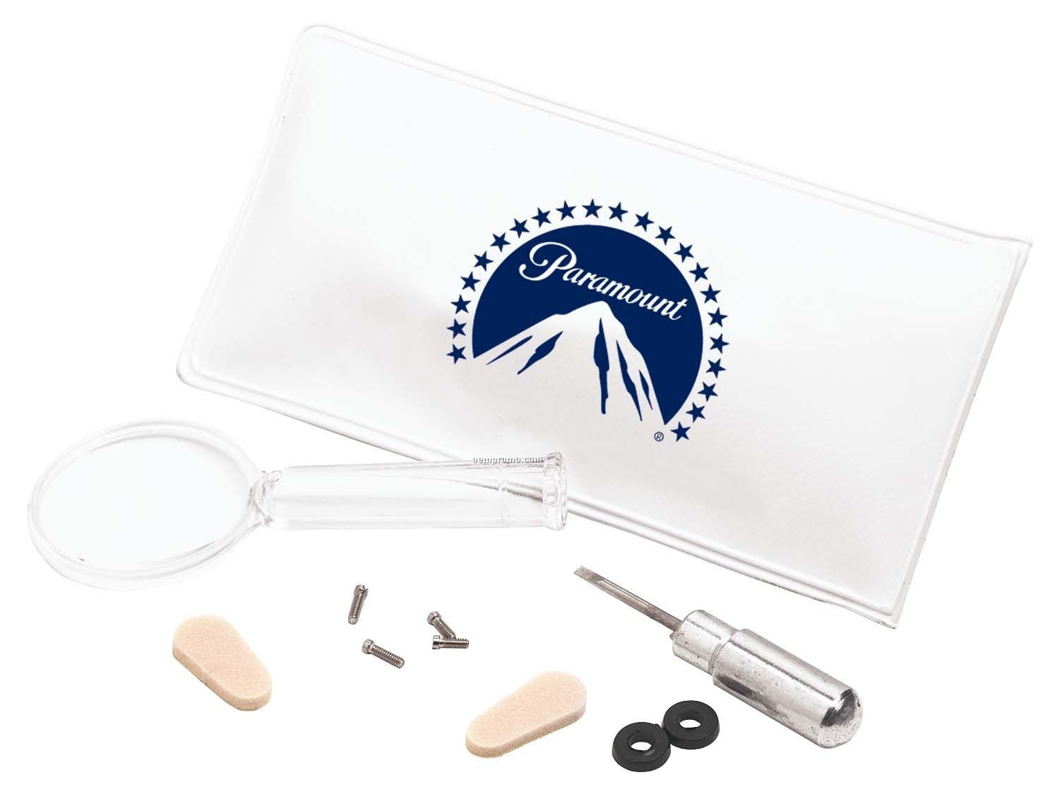 Pillowline Eyeglass Repair Kit W/ Magnifier Glass & Screwdriver