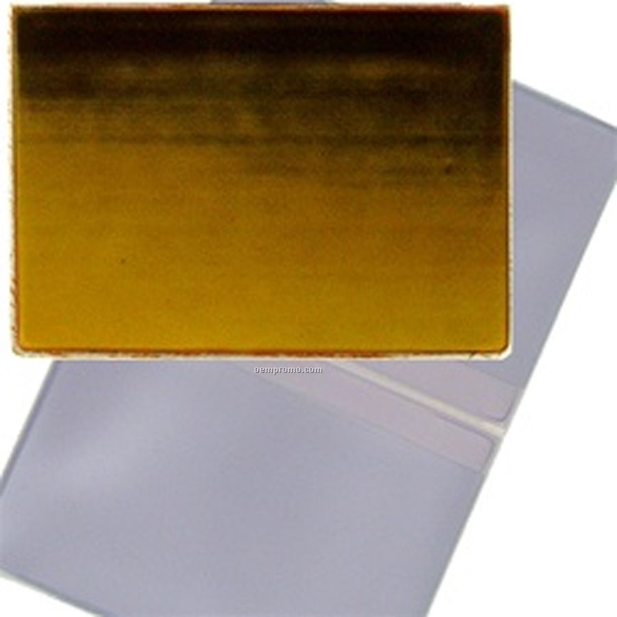 2-5/8"X4" 3d Lenticular Business Card Holder (Brown/Yellow/Orange)