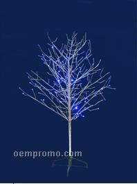 Defoliated Tree With Blue LED Lights