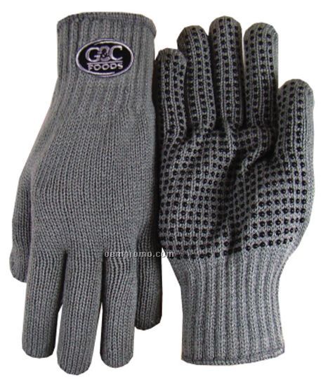 Men's Embroidered Utility Work Gripper Gloves
