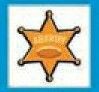 Safety Stock Temporary Tattoo - Sheriff Star Badge (1.5"X1.5")