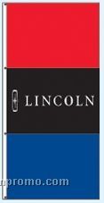 Stock Single Face Dealer Rotator Drape Flags - Lincoln