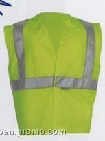 Yellow Budget Class II Traffic Safety Vests (L-2xl)