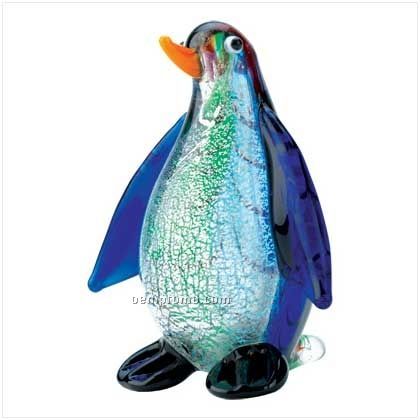 Art Glass Penguin Figurine