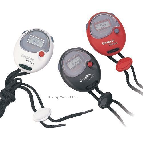Sport Timer Stop Watch With Day / Time / Alarm Lcd Display