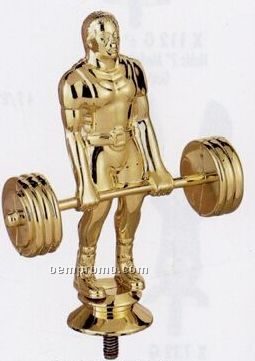 Weight Lifting Male Plastic Figure Casting