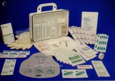 25 Person First Aid Kit In A 16 Unit Plastic Case