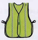 Reflective Stripe All Purpose Green Vest (S-xl) - One Size Fits Most