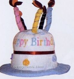 Velvet Happy Birthday Hat
