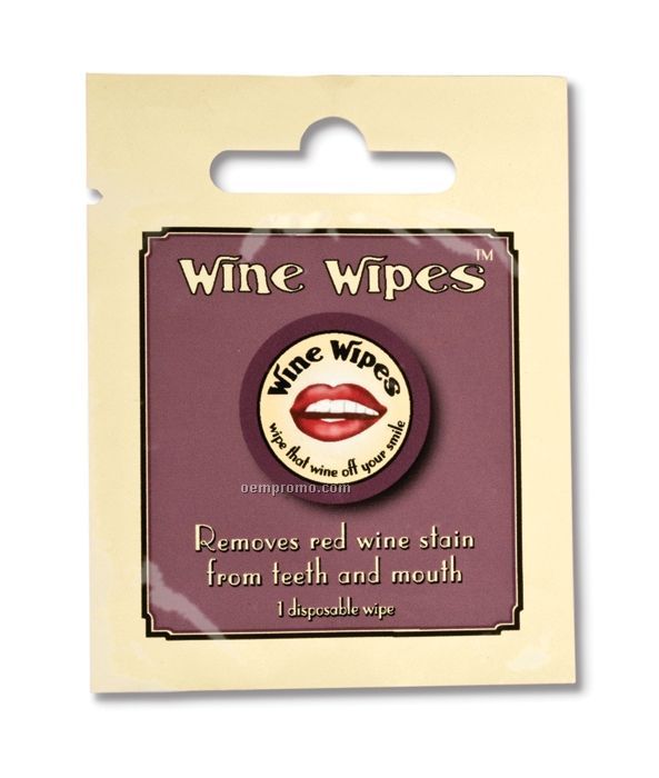 Wine Wipes/ Single Pack Disposable Wipe