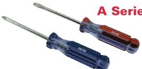 A Line Super Professional Screwdriver W/ Clear Handle (3 1/2" Slotted)