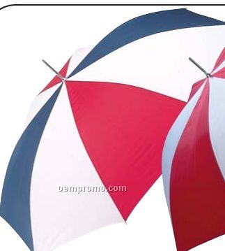 All-weather Red/ White/ Blue 48" Auto Open Umbrella