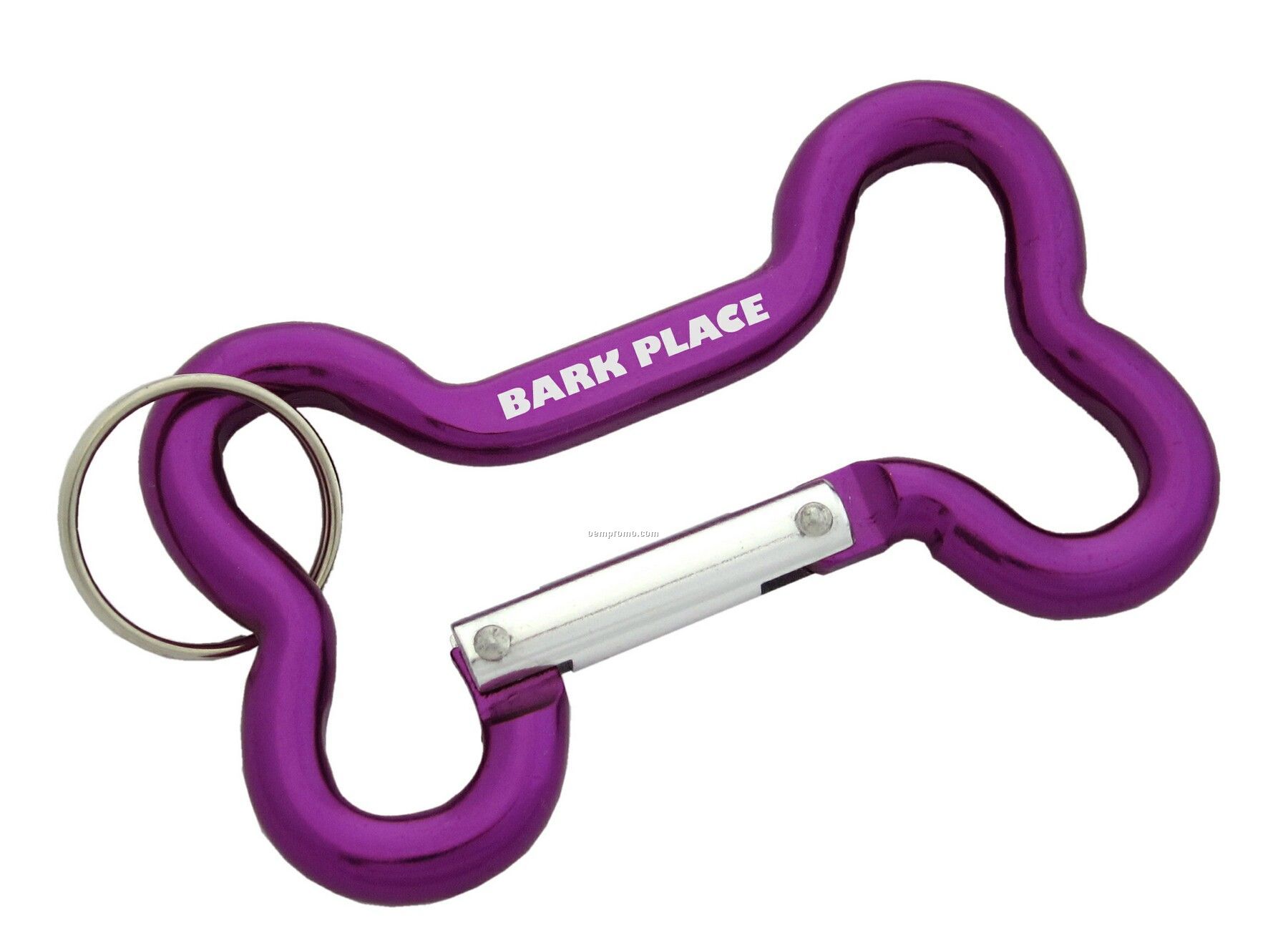 Dog Bone Carabiner Key Ring - Purple