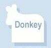 Donkey Stock Shape Memo Board