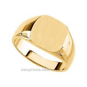 Gents' 14ky 12x12 Signet Ring