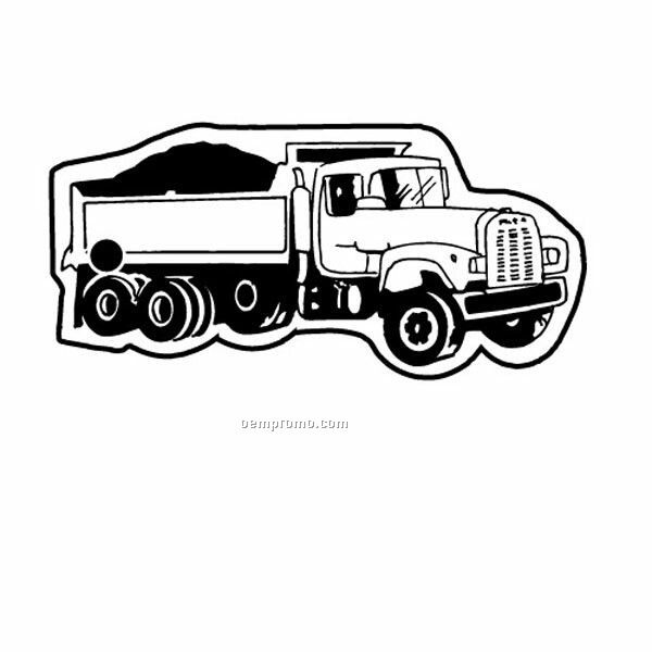 Stock Shape Collection Dump Truck 3 Key Tag