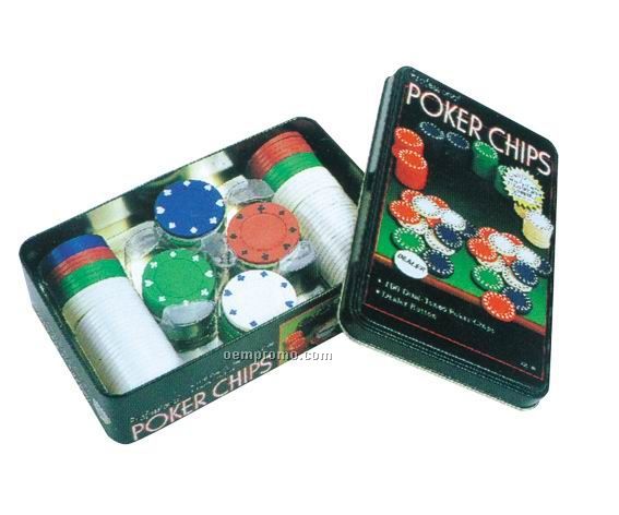 Tin Box Poker Chips
