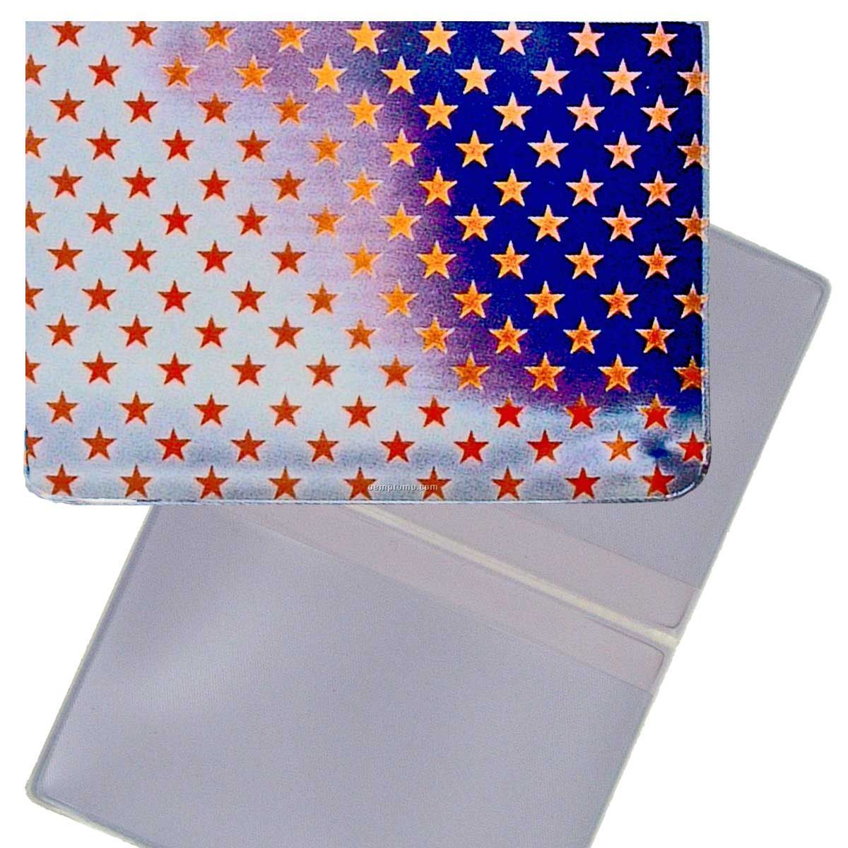 3d Lenticular Business Card Holder (American Flag)