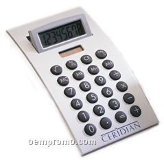 7-1/2"X3-3/4" Dual Power Desk Top Calculator W/ Adjustable Display
