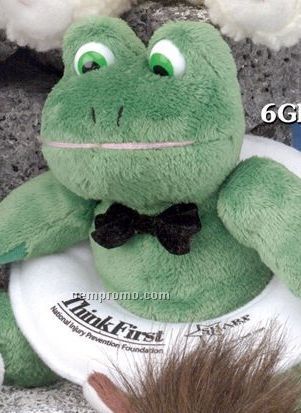 Gb Brite Plush Beanie Stuffed Green Frog