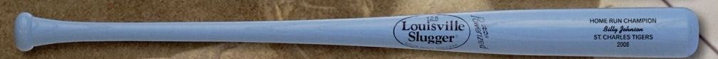 Louisville Slugger Full-size Personalized Wood Bat(Baby Blue/Black Imprint)