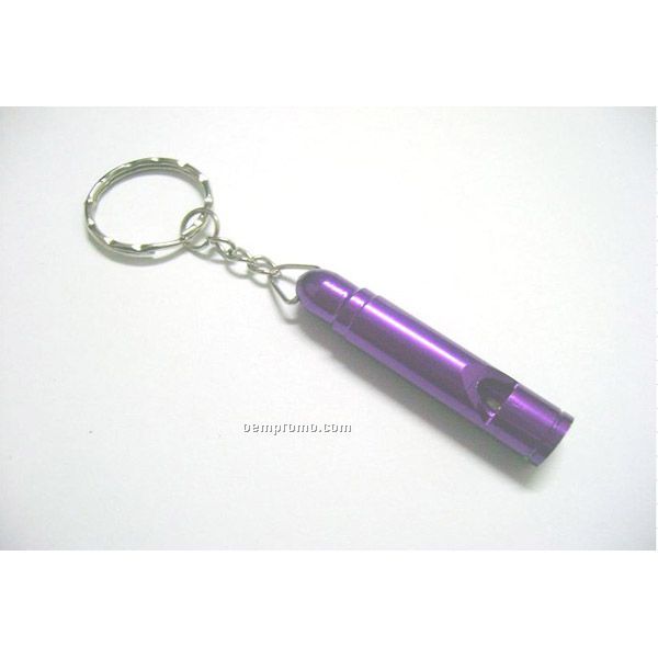 Metal Whistle Keychains With Logo