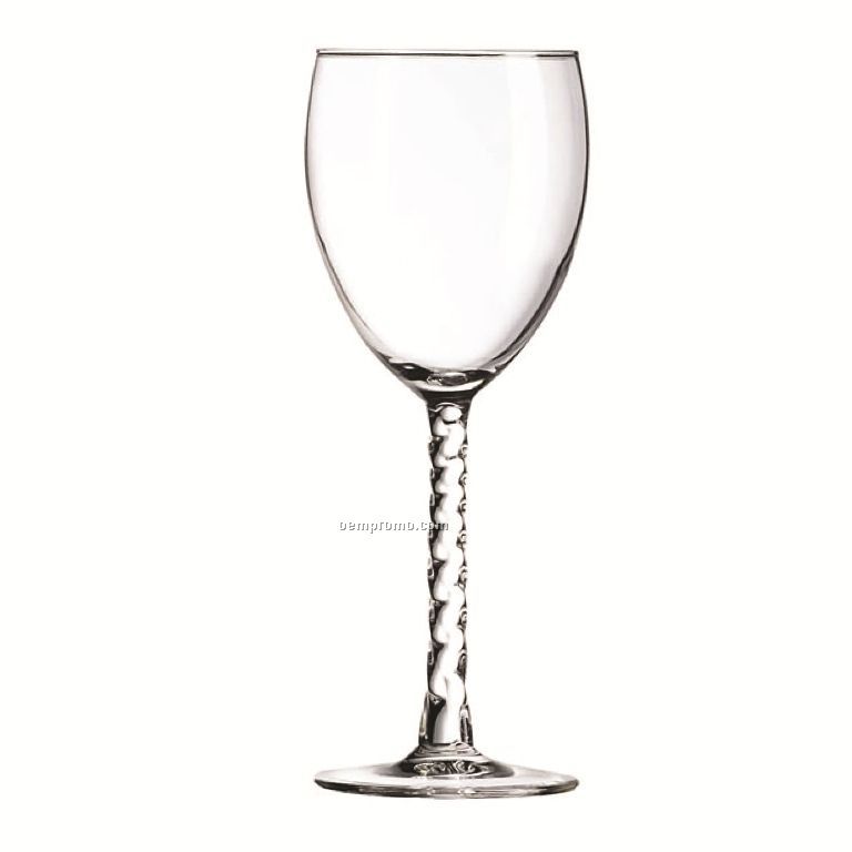 8.5 Oz. Arc Angelique Wine Glass With Spiral Stem/ Blank