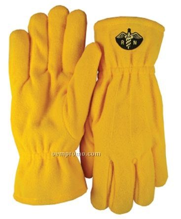 Embroidered Fleece Gloves - S/M & M/L