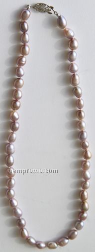 Pink Champagne Pearl Necklace