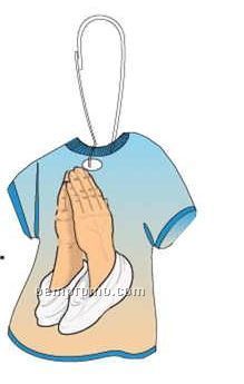 Praying Hands T-shirt Zipper Pull