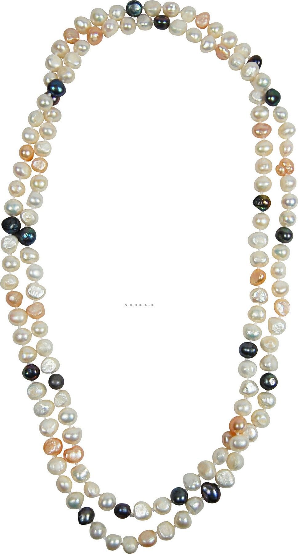 Genuine 47 In Baroque Pearl Necklace