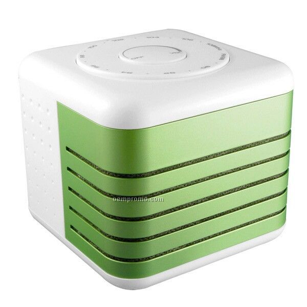 Green Boxy Speaker With FM Radio