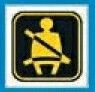 Seated Figure Stock Temporary Tattoo - Buckle Up For Safety (1.5