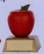 Apple Novelty Sculpture Award W/ Gold Base (4