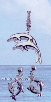 Gold Plated Dolphin Earrings