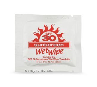 Spf 30 Sunscreen Towelette