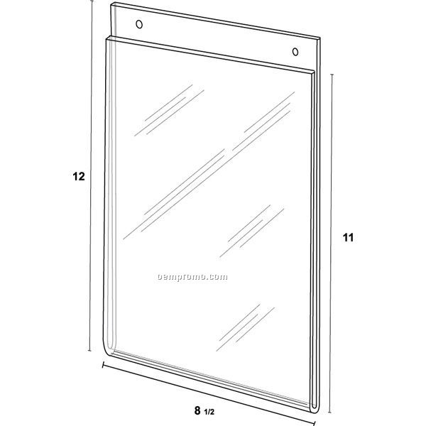 Wall Frame For 8 1/2`` W X 11`` H W/Holes