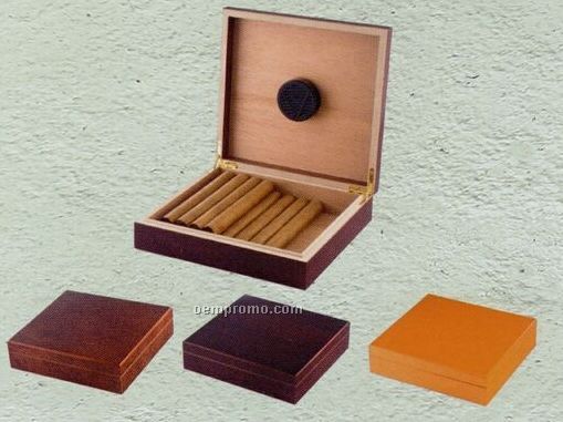 20 Cigar Spanish Cedar Lined Humidor (9"X8.5"X2.25")