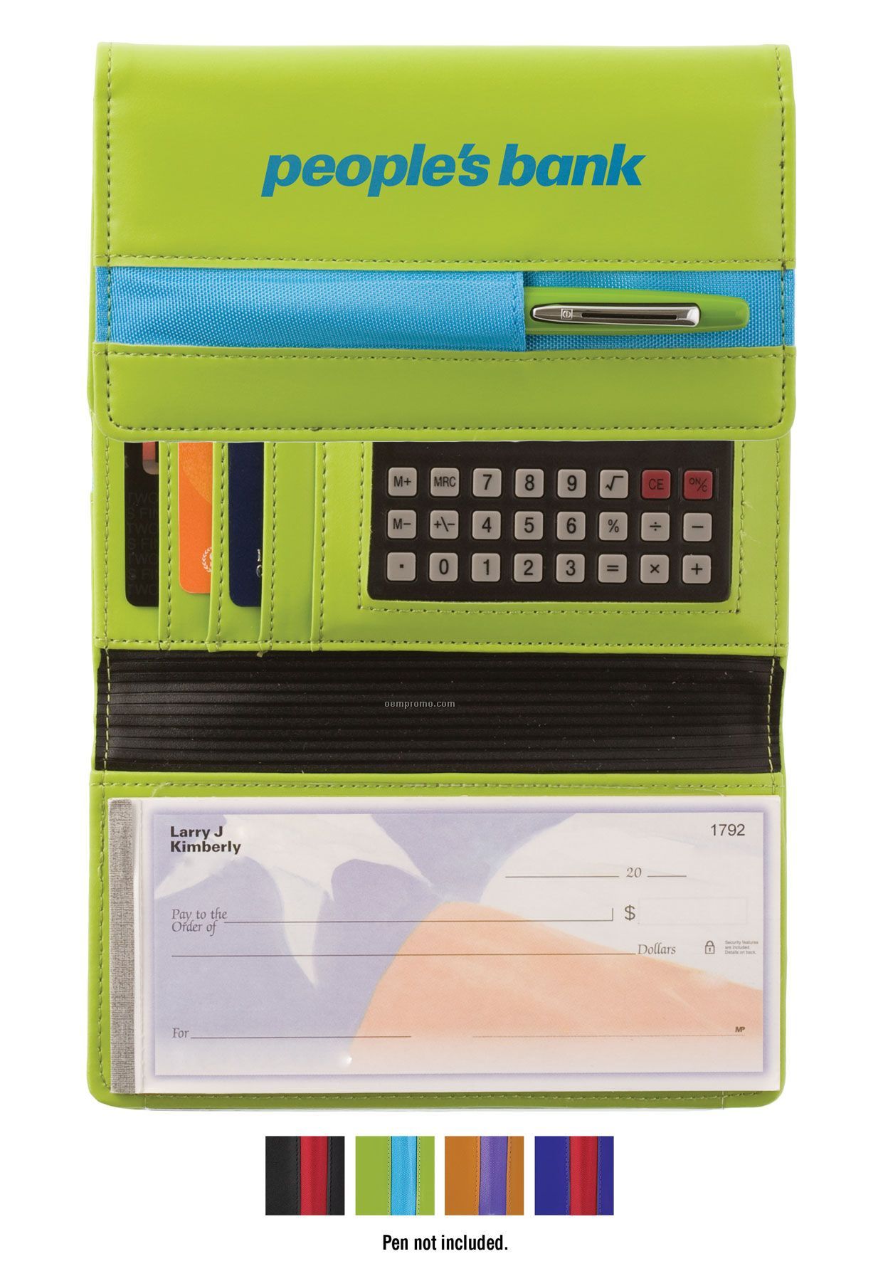 Cargo Colors Checkbook Cover W/Calculator