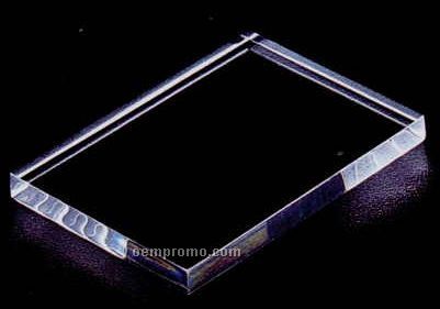 Clear Beveled Top Acrylic Specialty Base (1/2