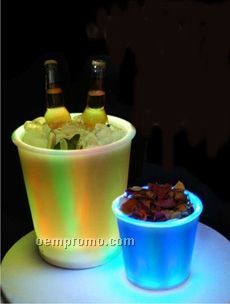 Light Up Ice Bucket / Color Changing Rgb LED (6"X5.75")